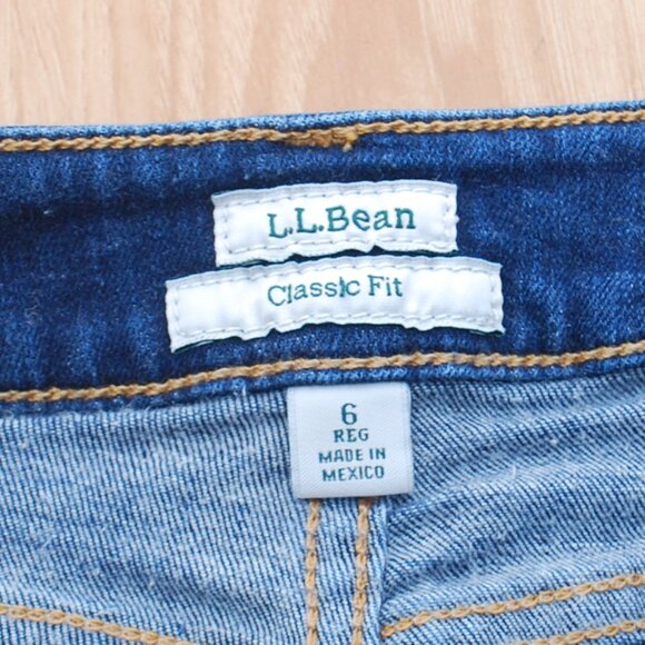 LL Bean Women's Classic Fit Regular Size 6 Pre Owned - Picture 3 of 5